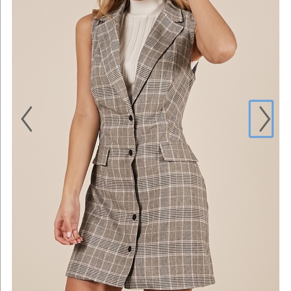 Showpo sleeveless blazer dress